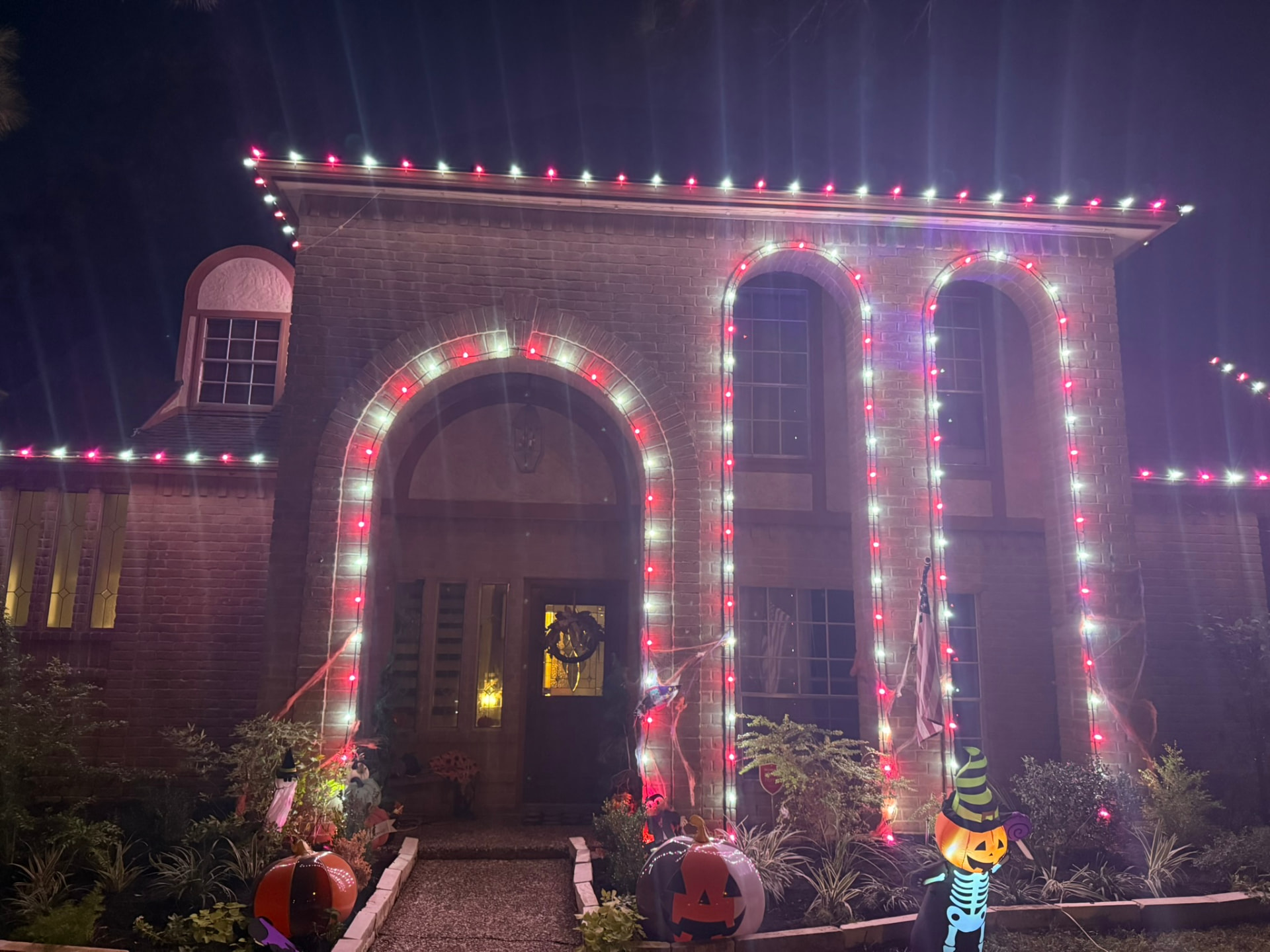 Christmas light installation: Seasonal display